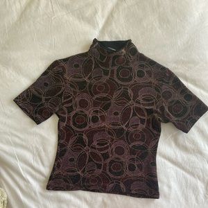 2/$20🎉 Crop Top - Black, red, pink, and gold